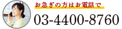 お急ぎの方はお電話で：03-4400-8760